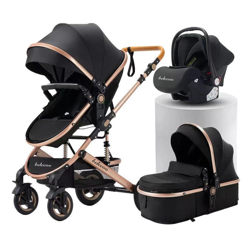 ベビーカー チャイルドシート 2点セット トラベルシステム a型 新生児~36か月 四輪サスペンション 寝る 座る 背面 面対面 大車輪 ハイシート 出産祝い 出産準備 出産プレゼント 日本正規販売  売れ筋 人気 大型 暑さ対策　熱中症対策ベビーカー  ブランド：belecoo 530gray